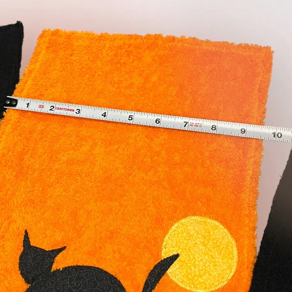 *Lot/3 𝑯𝒂𝒏𝒅𝒎𝒂𝒅𝒆 Halloween Hand Towels
